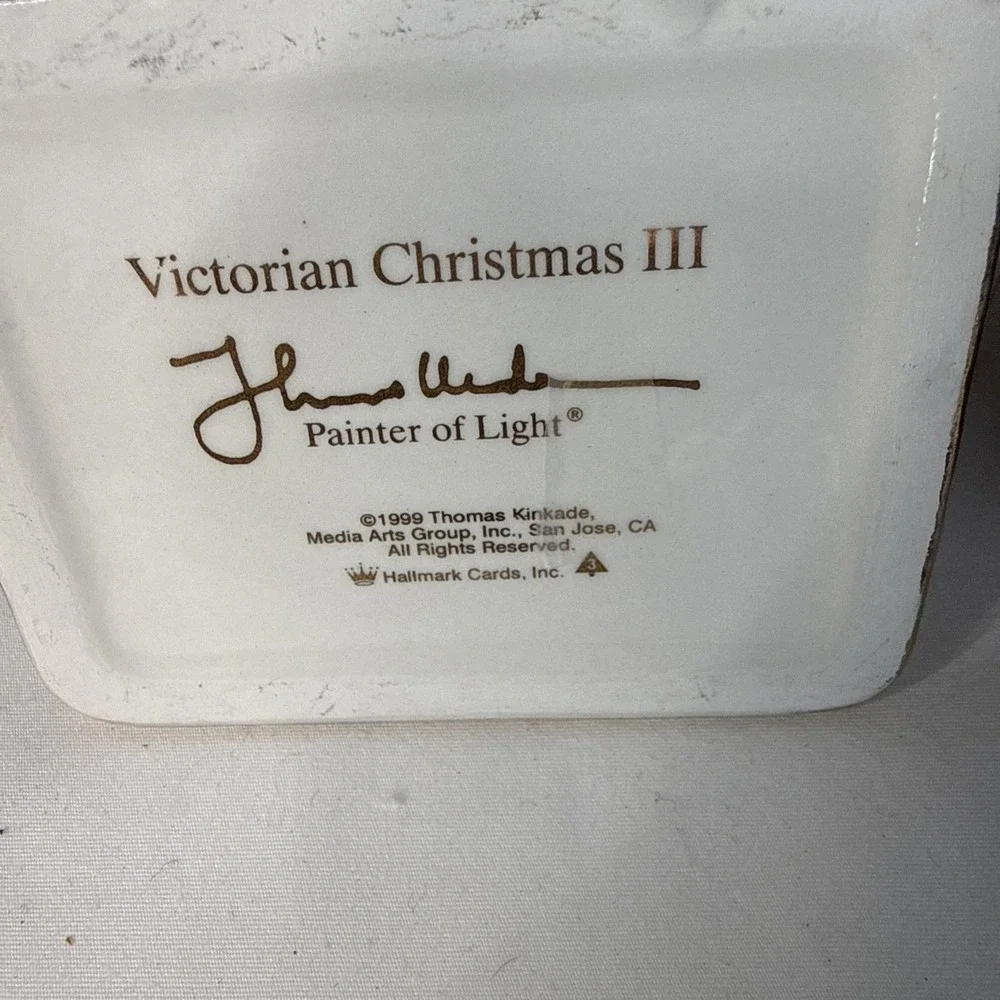 Lot Of 2 1998 1999 Thomas Kinkade,painter Of` Light`hallmark Ornaments